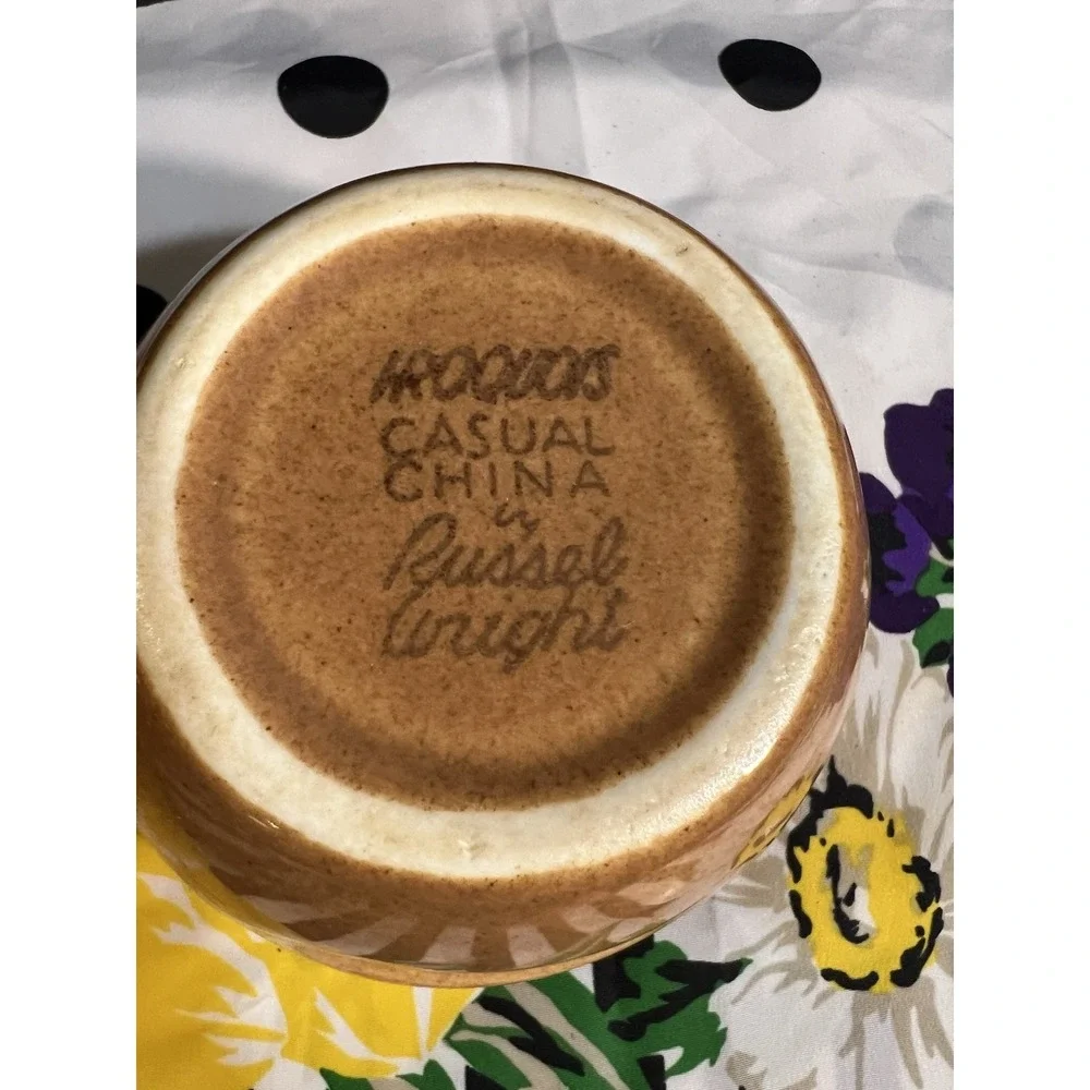 Russel Wright Casual RIPE APRICOT by Iroquois - STACKING SUGAR and CREAMER(2056)